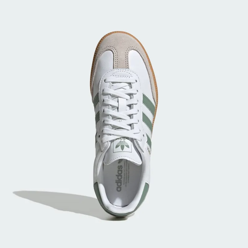 Adidas Samba OG Kids Cloud White / Silver Green / Gum (JP5479)