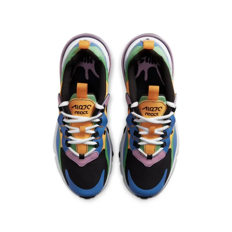 Nike Air Max 270 React Magic Flamingo (GS) Off Noir/University Gold/Soar (CU4668-001)