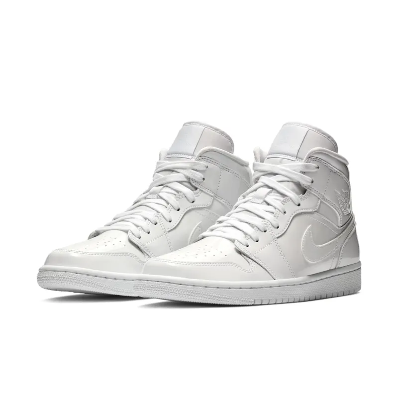 Jordan 1 Mid Triple White (W) White/White-White (BQ6472-111)