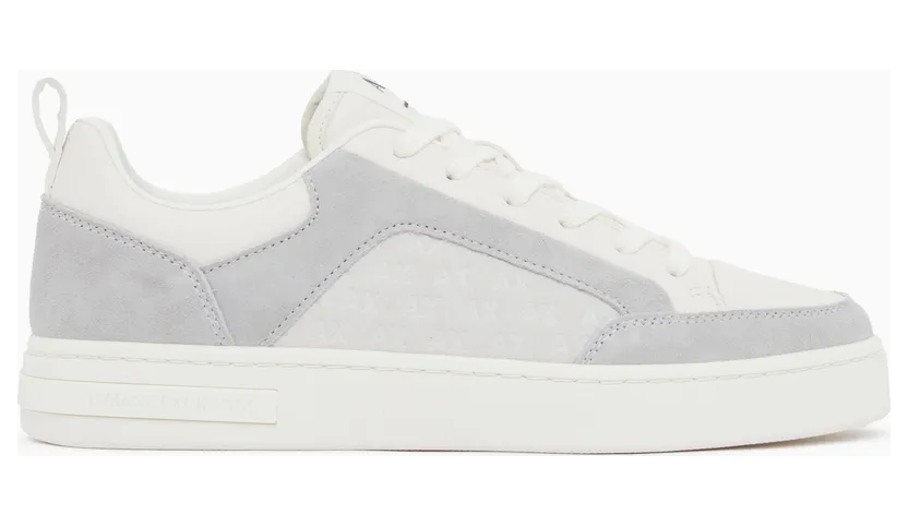 Armani Suede With All-Over Logo And Rubber Sole (XM003388-AF27475-U0003)