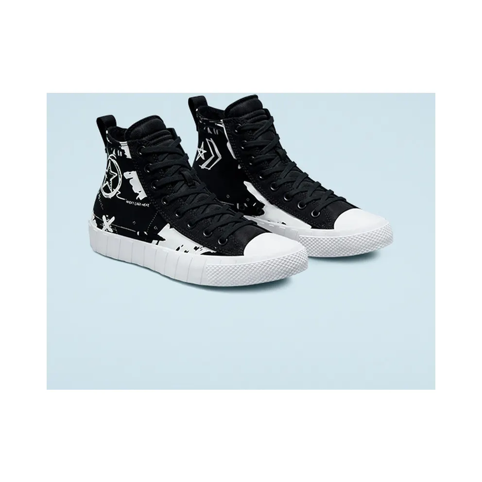 Converse Script Print UNT1TL3D High Top Black/black/white (171230C)