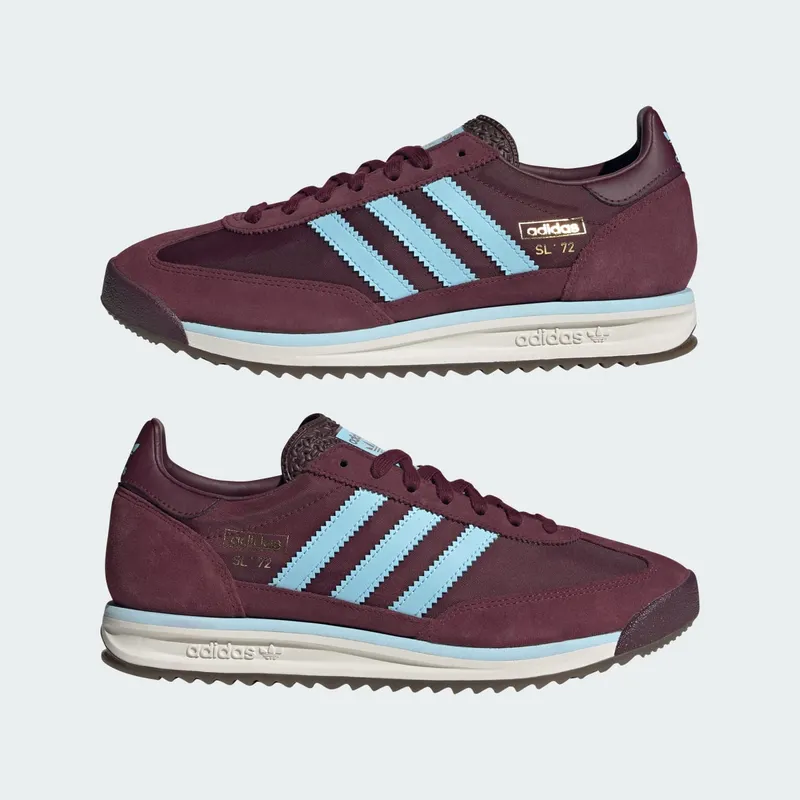Adidas SL 72 RS Shoes Maroon / Icey Blue / Gum (KK3645)