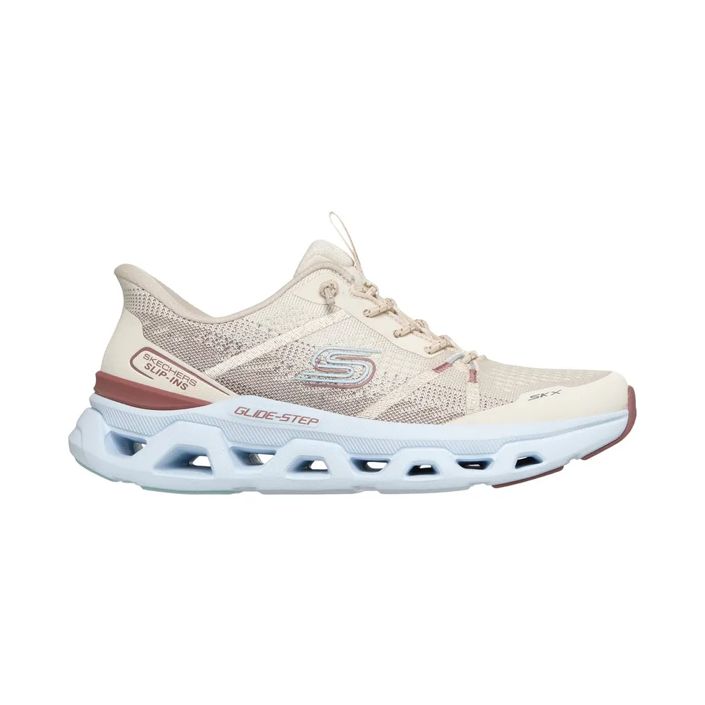 Skechers Slip-ins: Glide-Step Altus – Fast Lane Sneaker Natuurlijk/Licht Blue