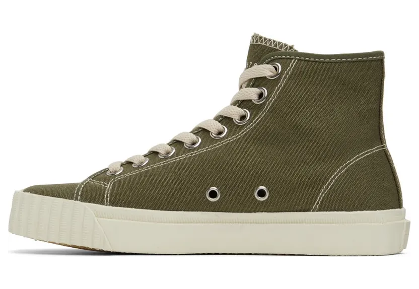 Maison Margiela Green Tabi High-Top T7431 Burnt Olive (S38WS0186 P4291) (3)