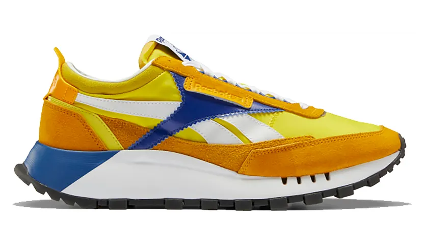 Reebok Classic Leather Legacy Collegiate Gold Bright Yellow Collegiate Gold/Bright Yellow-Team Dark Royal (Other Brands Reebok)