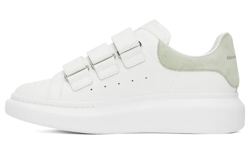 Alexander McQueen White & Green Oversized Sneakers (727398WIBN2) (3)