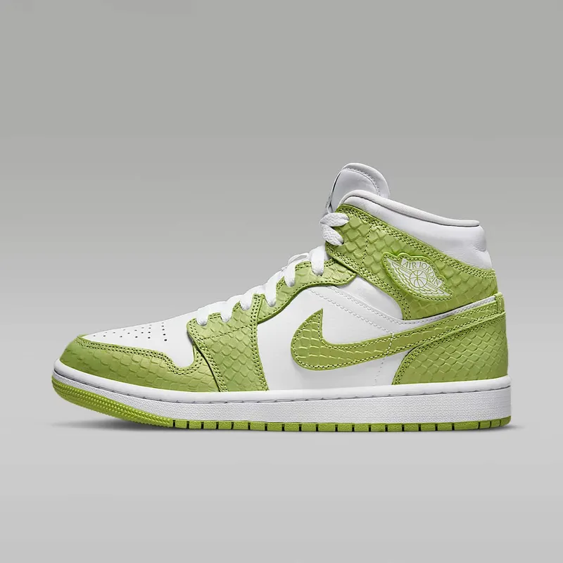 Air Jordan 1 Mid Green Python (DV2959-113)