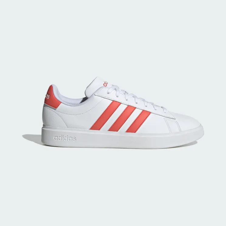 adidas Grand Court Cloudfoam Comfort Cloud White / Preloved Scarlet / Cloud White (ID2948)