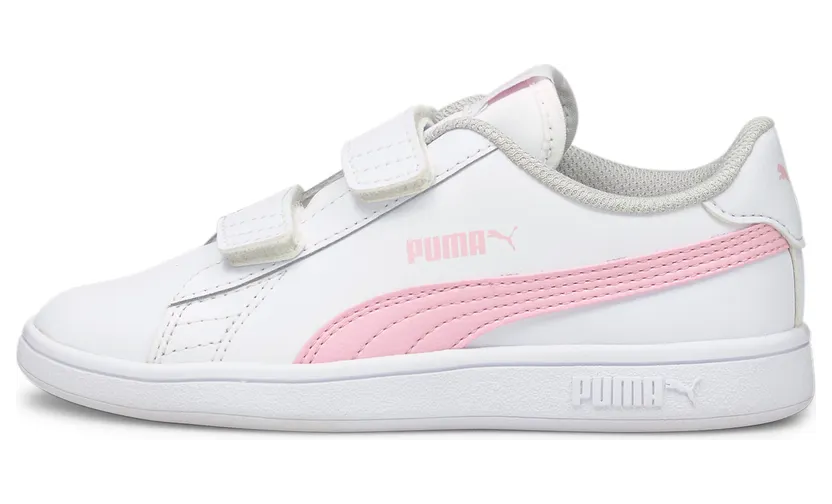 Puma Smash v2 Leather sportscchoenen Wit/Roze (365173-28)