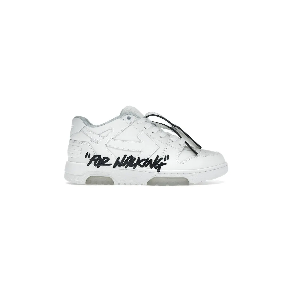 OFF-WHITE Out Of Office OOO Low Tops For Walking White Black (OWIA259C99LEA0190110)