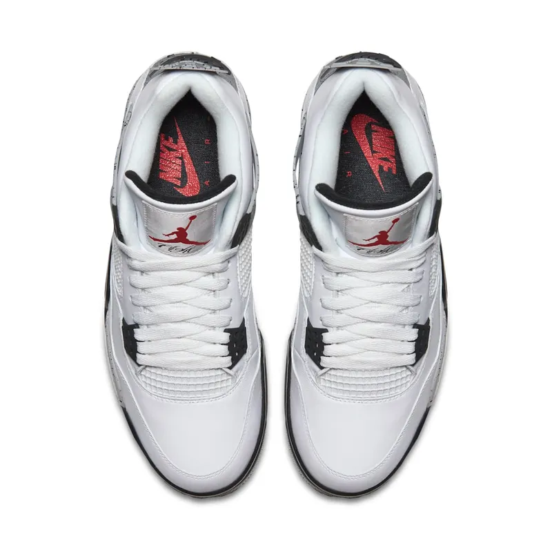 Jordan 4 Retro White Cement (2016) White/Fire Red-Black-Tech Grey (840606-192)