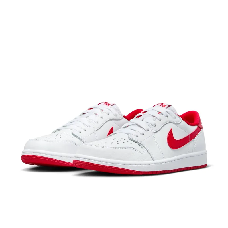 Air Jordan 1 Low OG White/White/University Red (CZ0790-161)