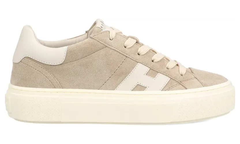 Hogan Crosswind sneakers met plateauzool en ronde neus – Blauw (HXW7050GB00UHO)