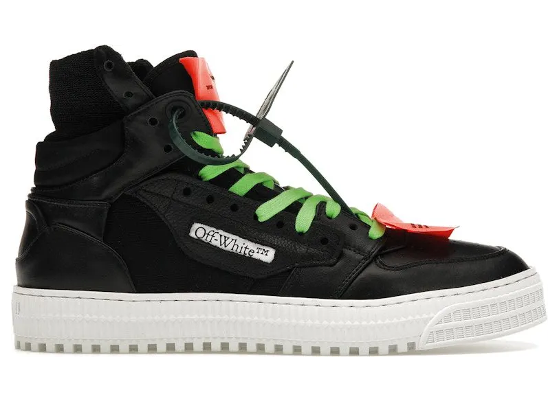 OFF-WHITE Off Court 3.0 Black Neon Green Orange (OMIA065S22LEA0031010)