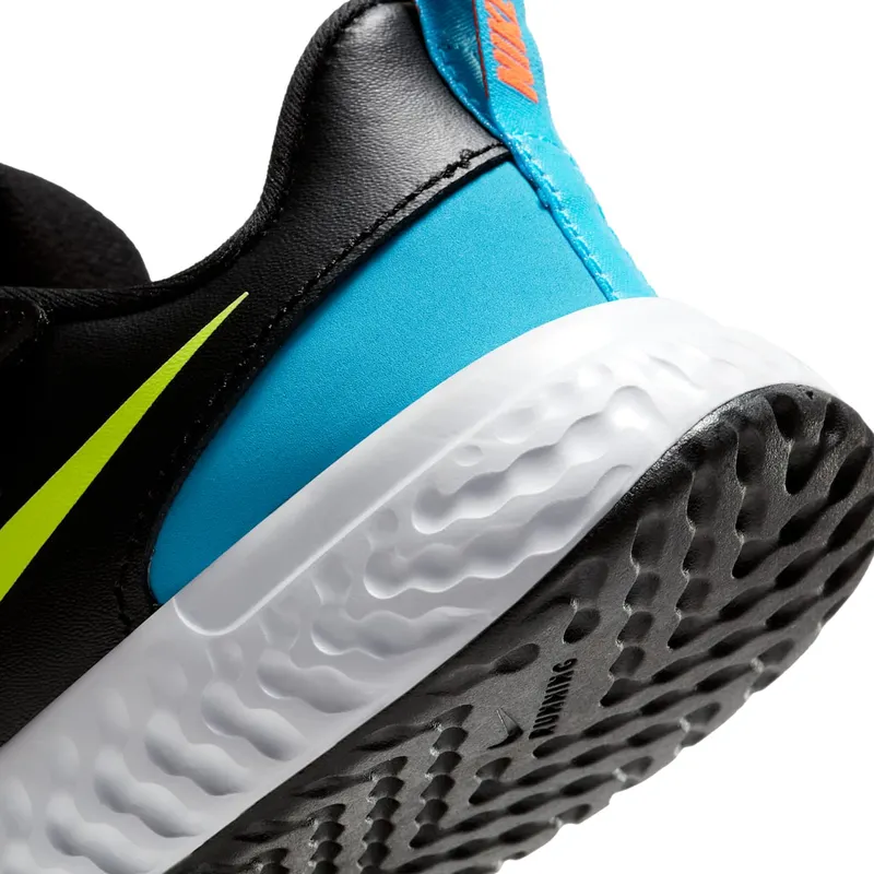 Nike Revolution 5 Lemon Venom (PS) Black/Laser Blue/Hyper Crimson (BQ5672-076)