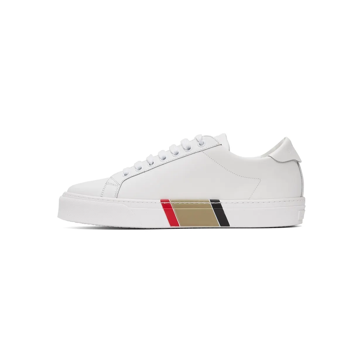 Burberry White Bio-Based Striped Sole Sneakers (8043200) (3)