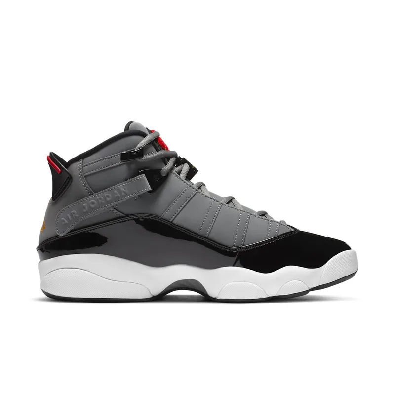 Jordan 6 Rings Smoke Grey Black Red Gold (322992-022)