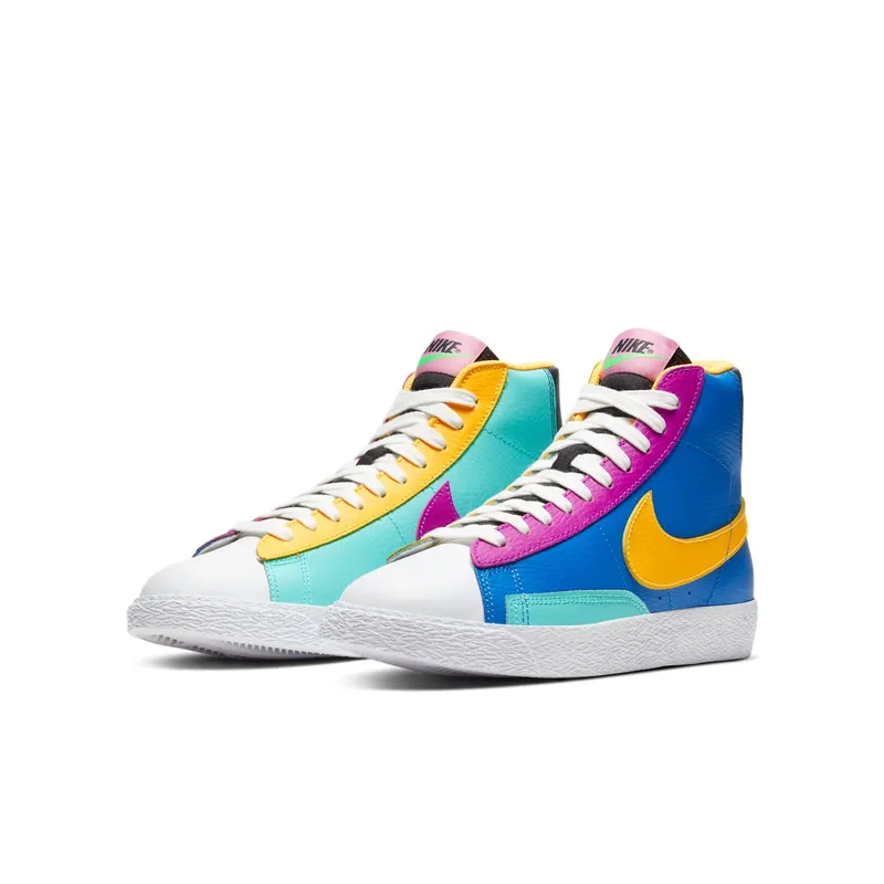 Nike Blazer Mid Multi-Color (GS) Battle Blue/Aurora-Vivid Purple-Laser Orange (CZ9441-400)
