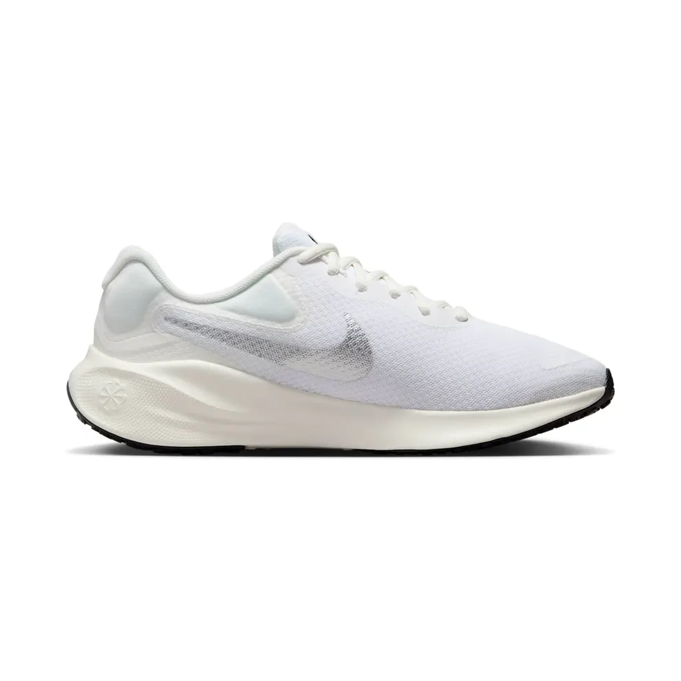 Nike Revolution 7 White Sail Black Metallic Silver (FB2208-101)
