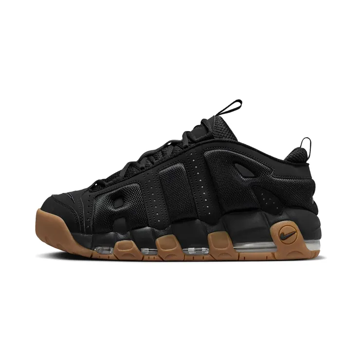 Nike Air More Uptempo Low “Black / Gum Medium Brown” (FZ3055-003)
