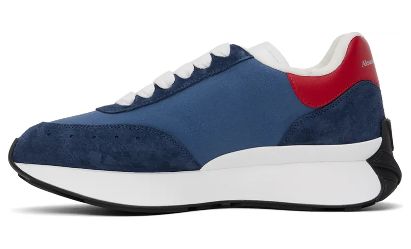 Alexander McQueen Blue Sprint Runner Sneakers (688546W4T21) (3)