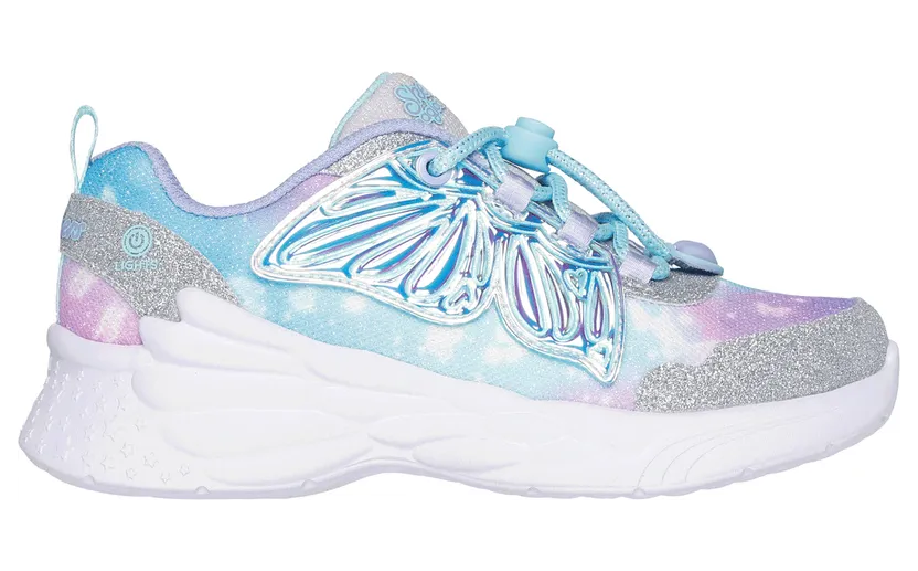 Skechers Dream Racer – Wing Brites “Silver / Lavender” (303055LSLLV)
