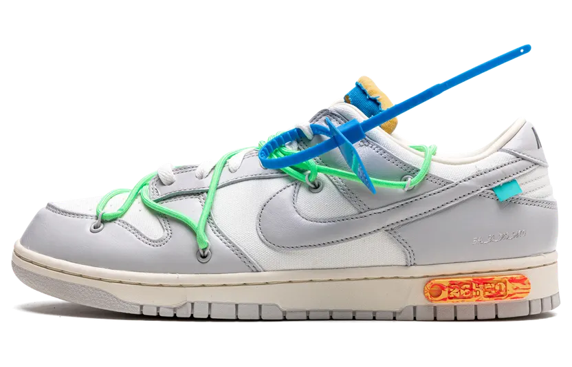 Nike Dunk Low Off-White Lot 26 – “White / Neutral Grey-vachetta Tan-seafoam” (DM1602-116)