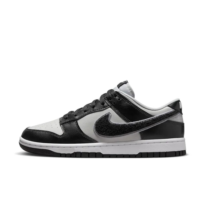 Nike Dunk Low “Chenille Swoosh Black Grey” (DQ7683-001)