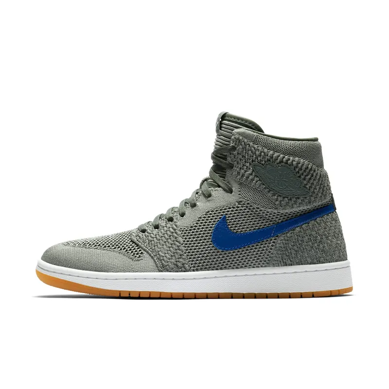 Jordan 1 Retro High Flyknit Clay Green Clay Green/White-Hyper Cobalt-Gum Yellow (919704-333)