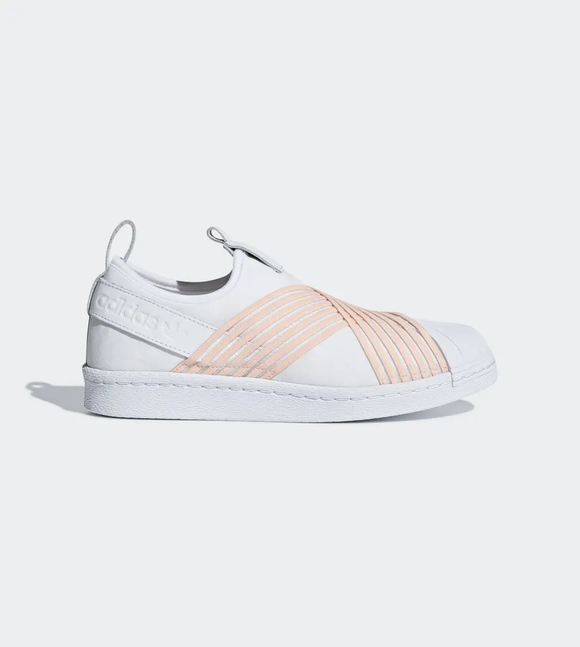 adidas Superstar Slip on White Orange (W)