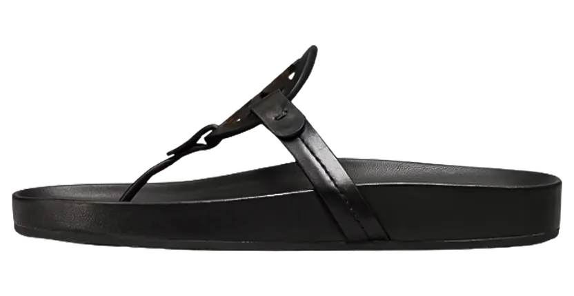 Tory Burch Miller Cloud Sandal “Perfect Black” (81032-004)