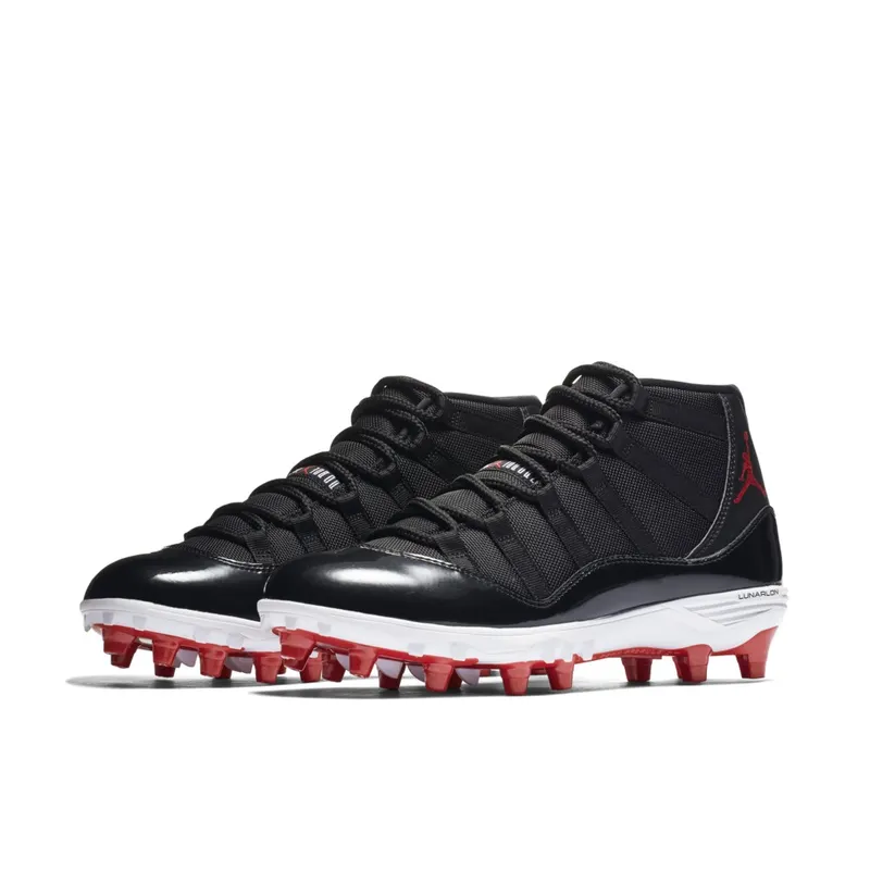 Jordan 11 Retro Cleat Bred Black/University Red-White (AO1561-010)