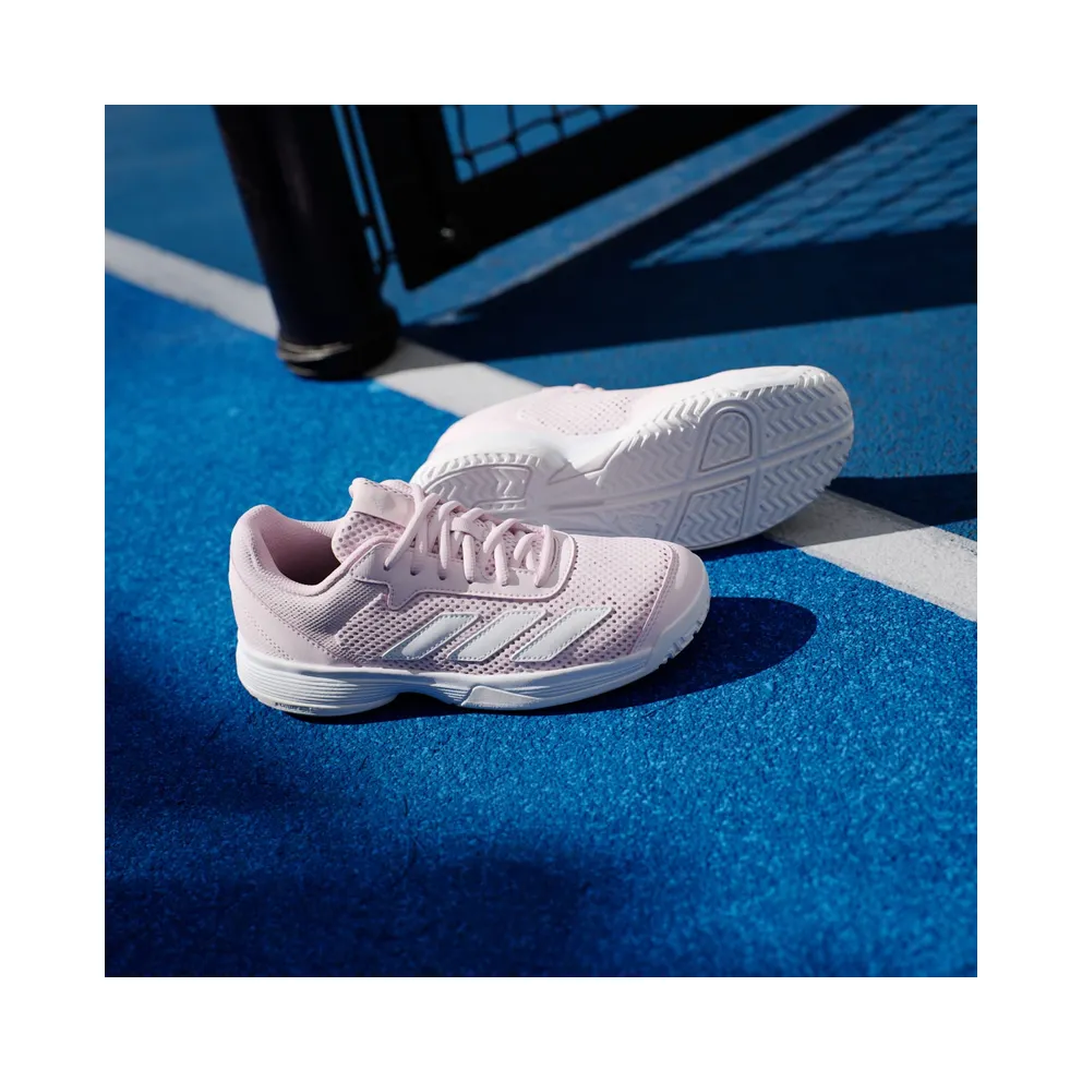 Adidas Courtflash Tennis Kids Distilled Pink / Cloud White / Cloud White (KK3866)