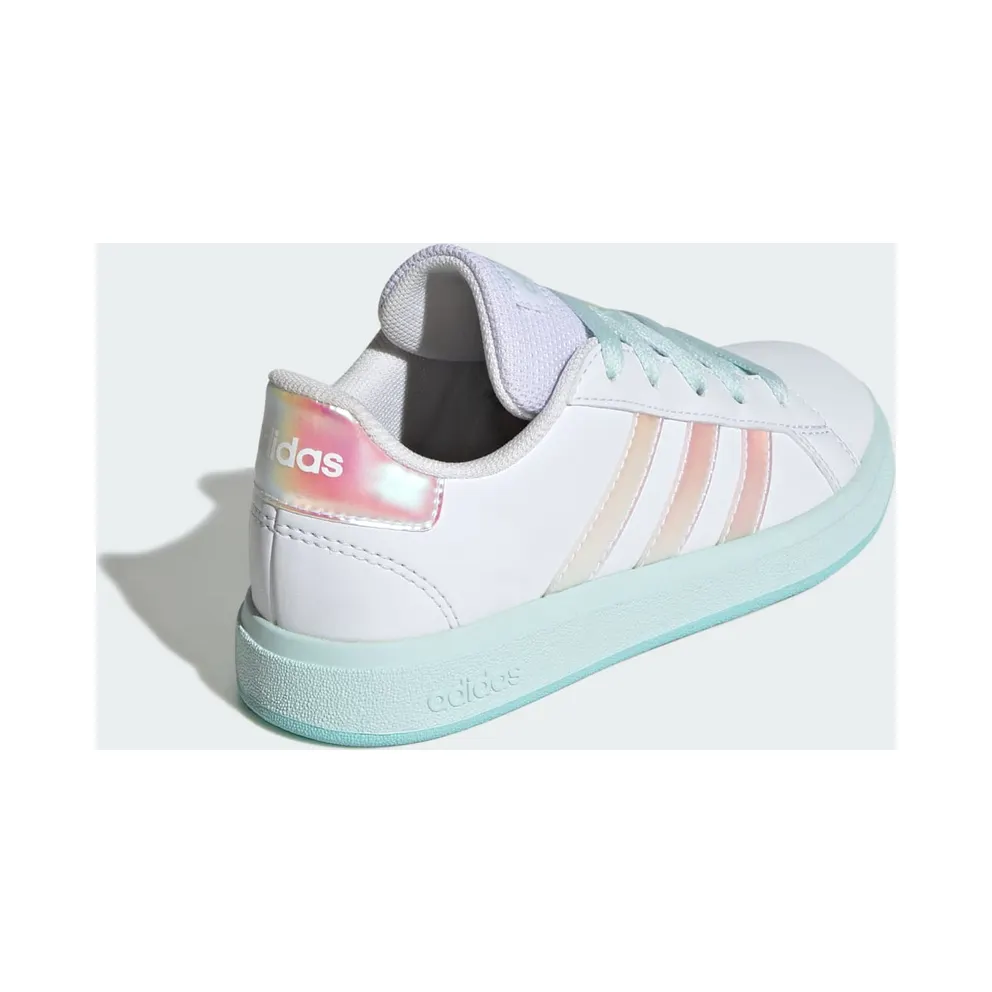 Adidas Grand Court 2.0 GS “Ftwr White / Flash Aqua” (JR6097)