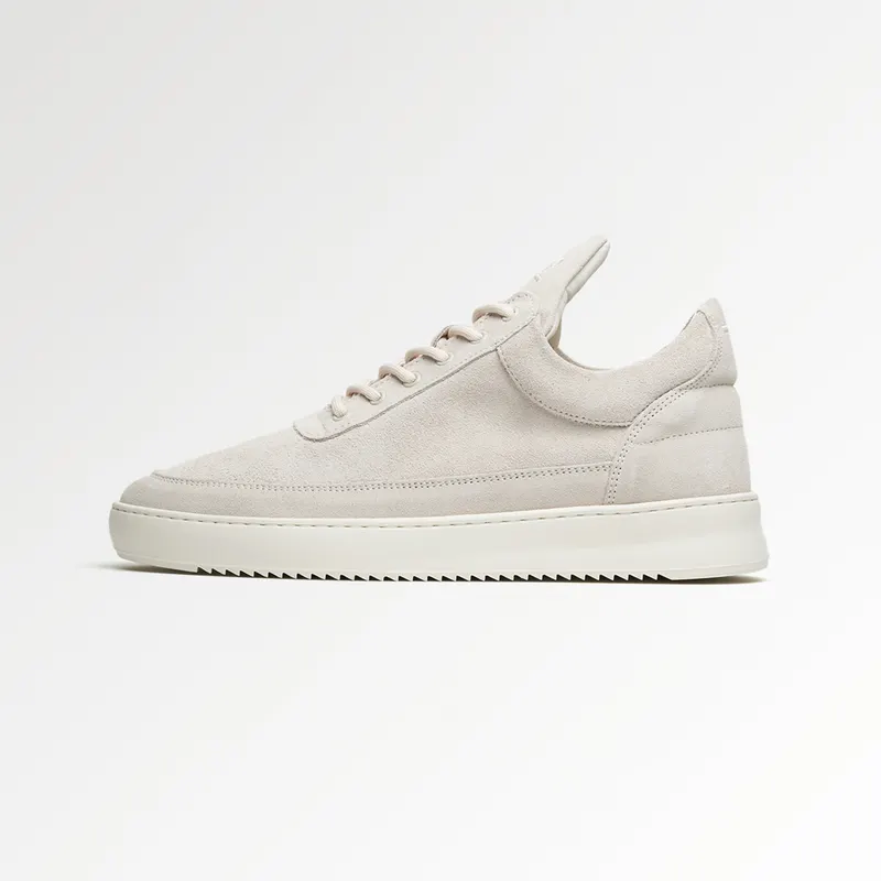 Filling Pieces Low Top Suede Organic Off White