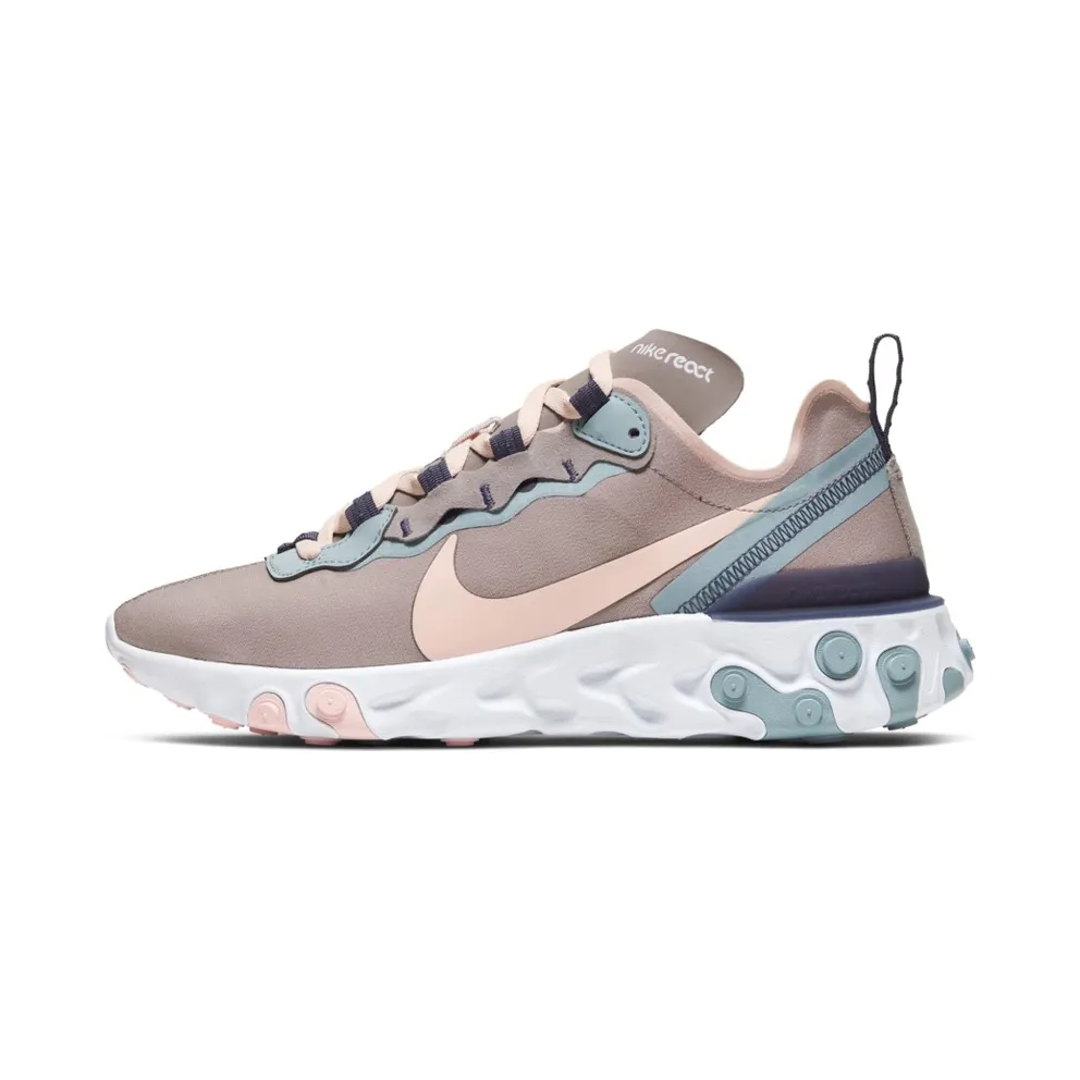 Nike React Element 55 Pumice Sanded Purple (W) Pumice/Sanded Purple-Ocean Cube-Echo Pink (CK0834-200)