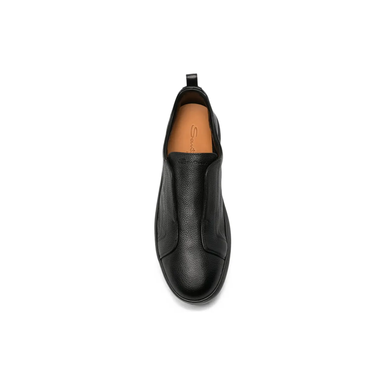 Santoni S-Victory Grainy-leather Slip-on “Black” (MBCD22211NEAT CKAN01) (4)