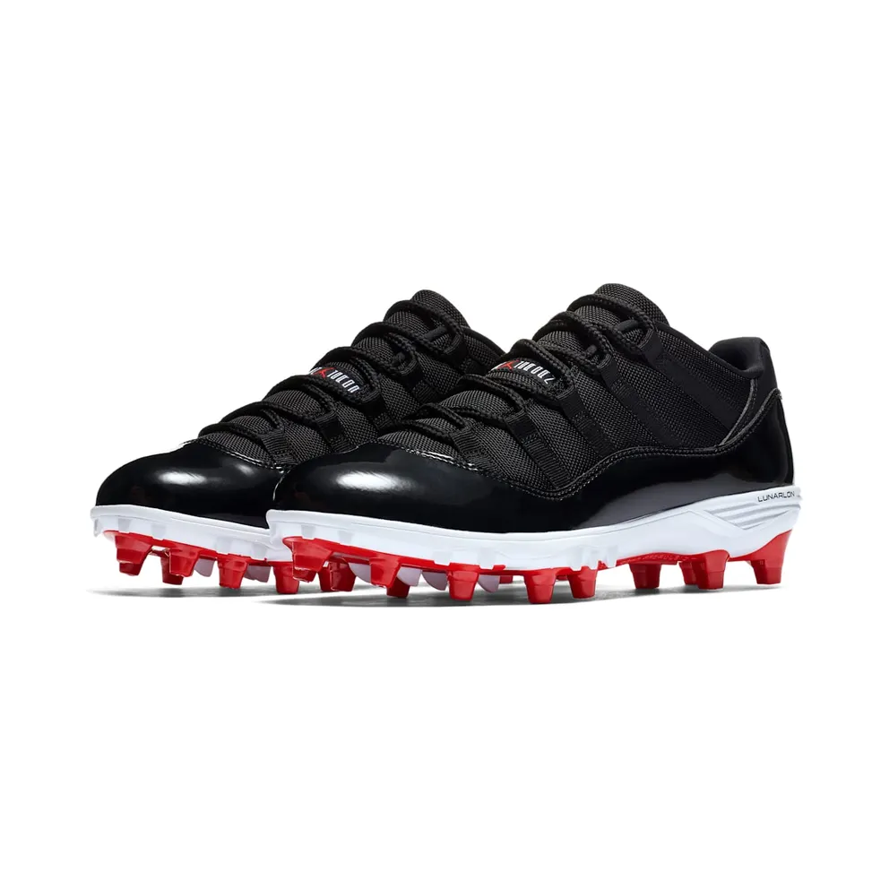 Jordan 11 Retro Low Cleat Bred Black/University Red-White (AO1560-010)