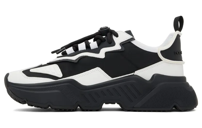 Dolce & Gabbana Black & White Daymaster Sneakers (CS1941 AQ356) (3)
