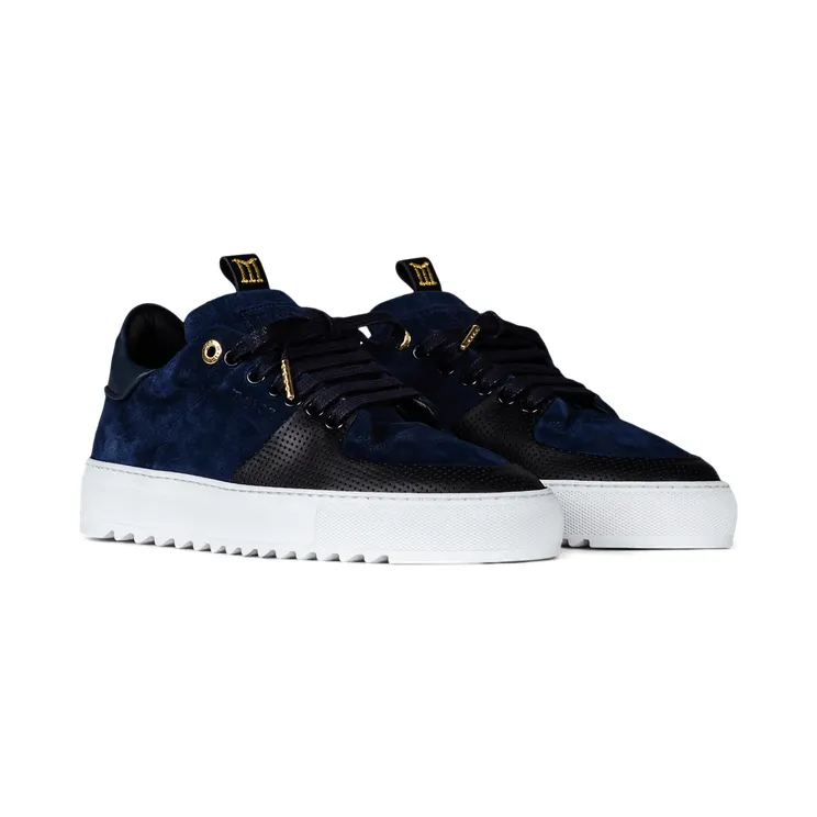 Mason Garments Roma Classic Suede Navy Blau (FW19-7C)