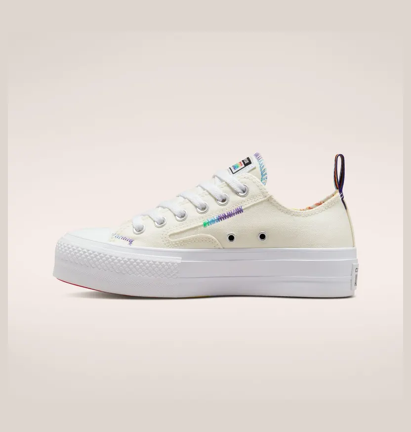 Converse Chuck Taylor All Star Lift Platform Pride Egret/university Red (A02264C)