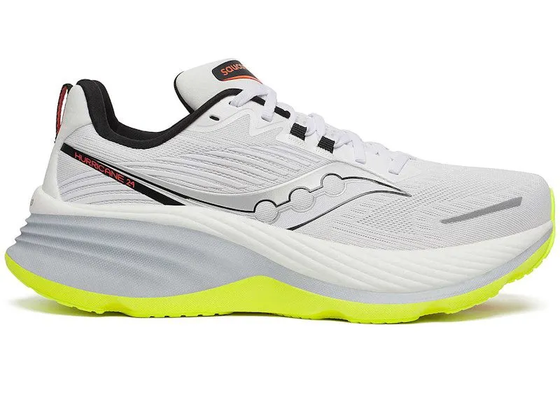 Saucony Hurricane 24 White Black Lime (S20933-213)