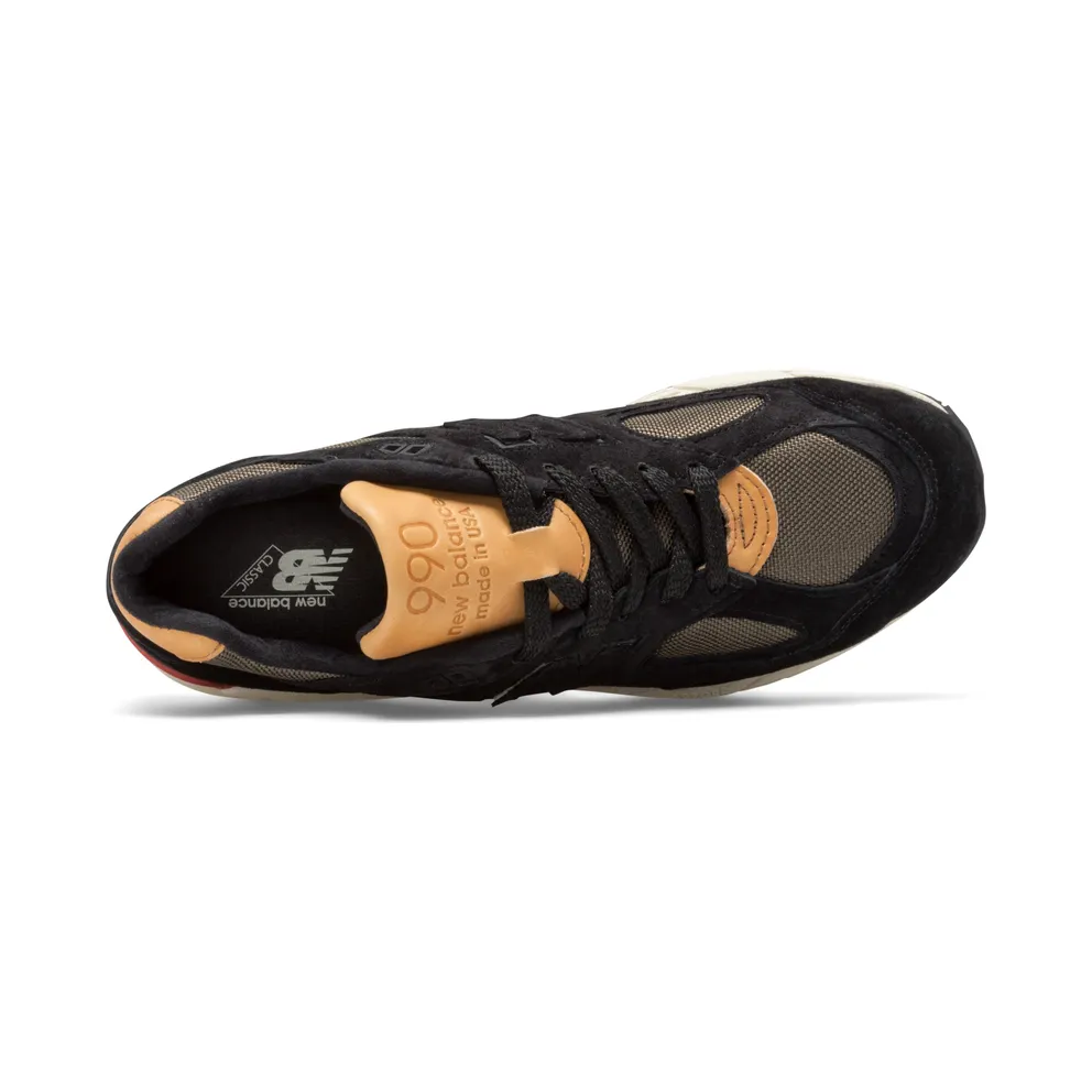 New Balance 990v2 Desert Heat Black Black/Phantom-Triumph Green (M990CDB2)