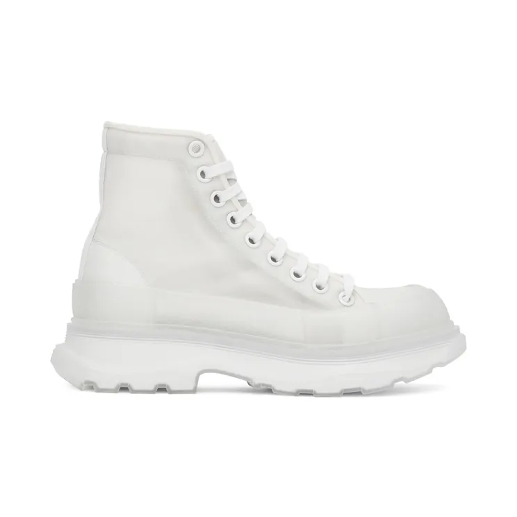 Alexander McQueen Off-White Mesh Tread Slick High Sneakers (662671W4Q31)