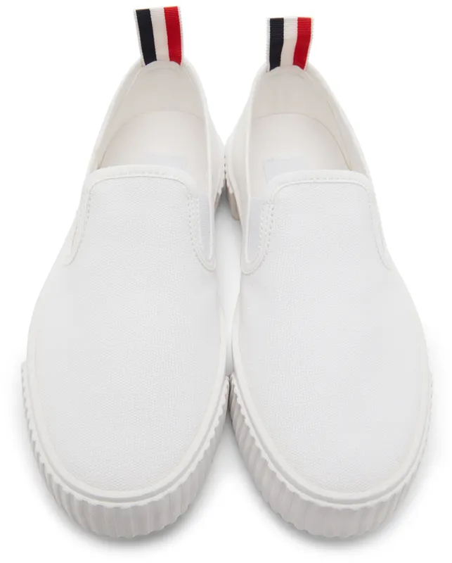 Thom Browne White Slip-On Heritage (FFF074A-01588)