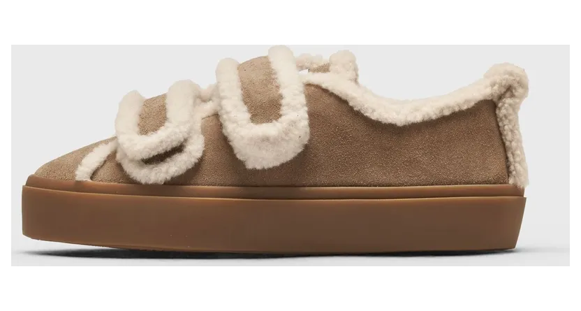 INUIKII SHEARLING LOW VELCRO Beige
