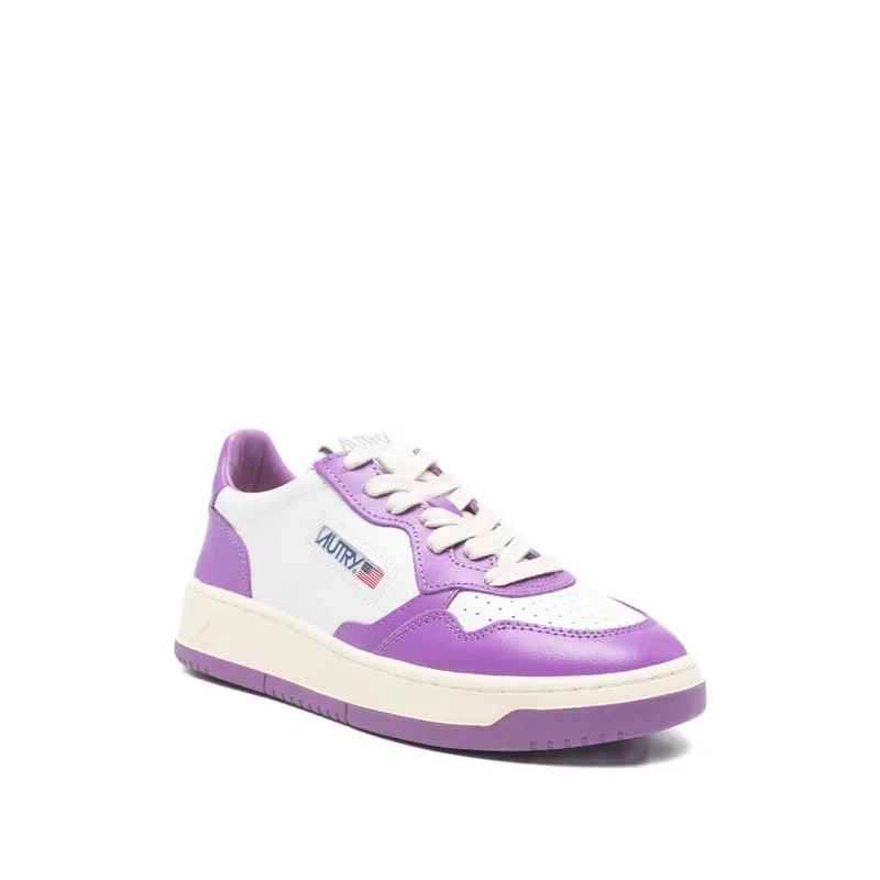 Autry Lace-up Perforated “White/Purple” (AULW WB07)