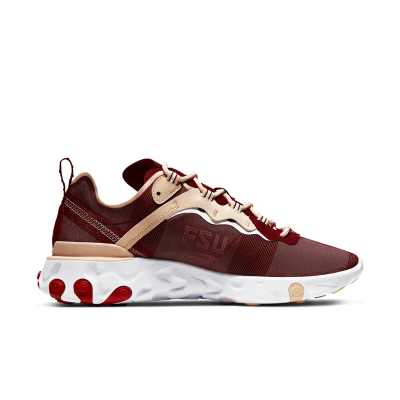 Nike React Element 55 FSU Team Maroon/White-Team Gold (CK4838-600)