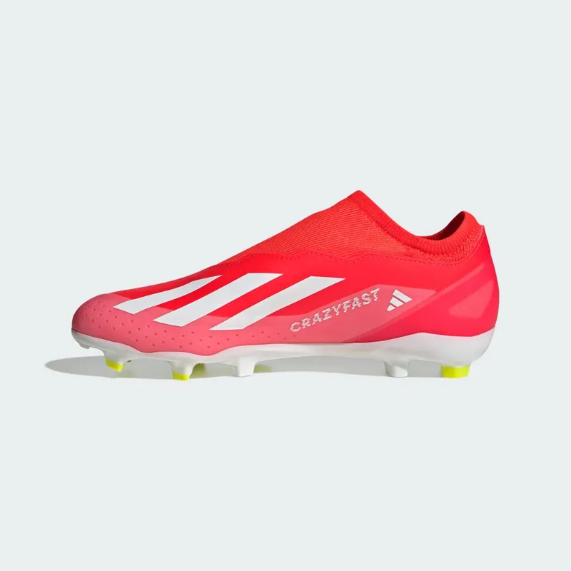 adidas Crazyfast League Laceless FG Solar Red Cloud White Team Solar Yellow (IG0623)