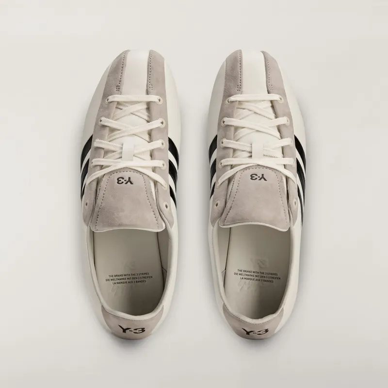 Adidas Y-3 FIELD Sneakers Off White / Black / Light Brown (KI7091)
